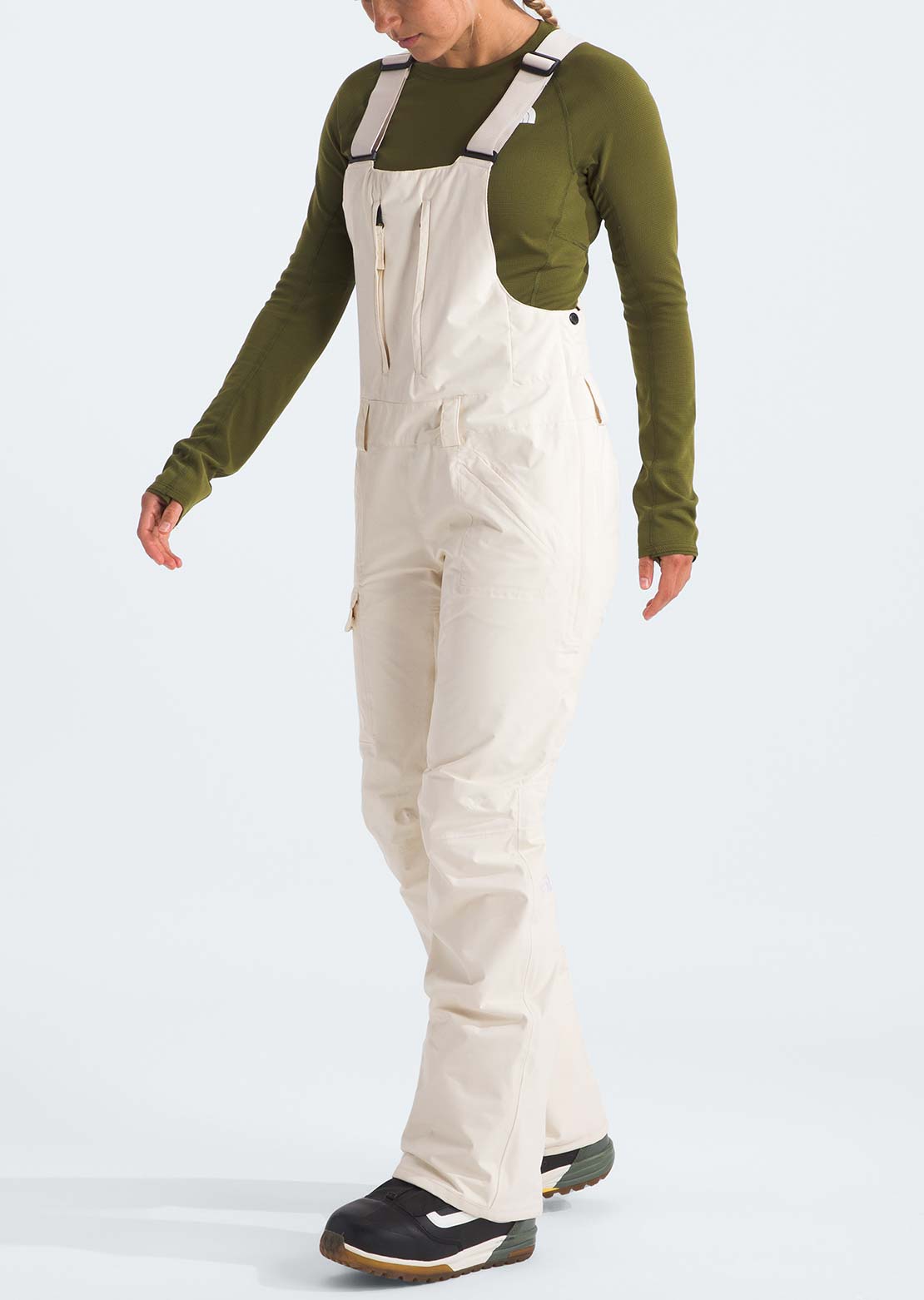 The North Face Women's Freedom Bib Pants White Dune
