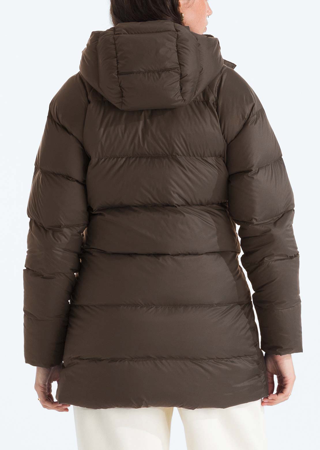 The North Face Women's Hydrenalite City Down Hooded Parka Smokey Brown