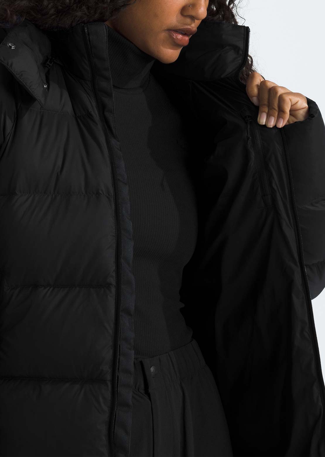 The North Face Women's Hydrenalite City Down Hooded Parka TNF Black