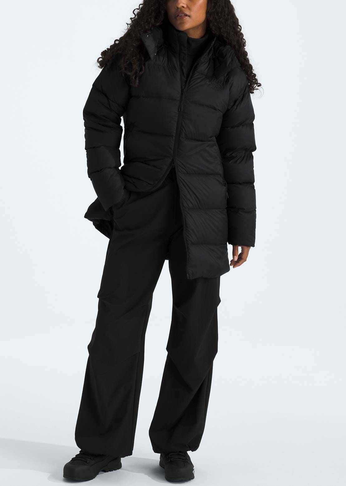 The North Face Women's Hydrenalite City Down Hooded Parka TNF Black