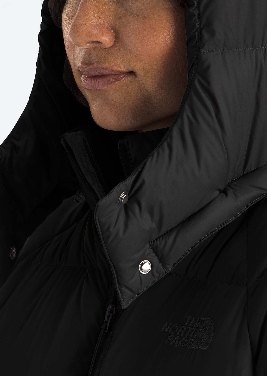 The North Face Women's Hydrenalite City Long Down Hooded Parka TNF Black