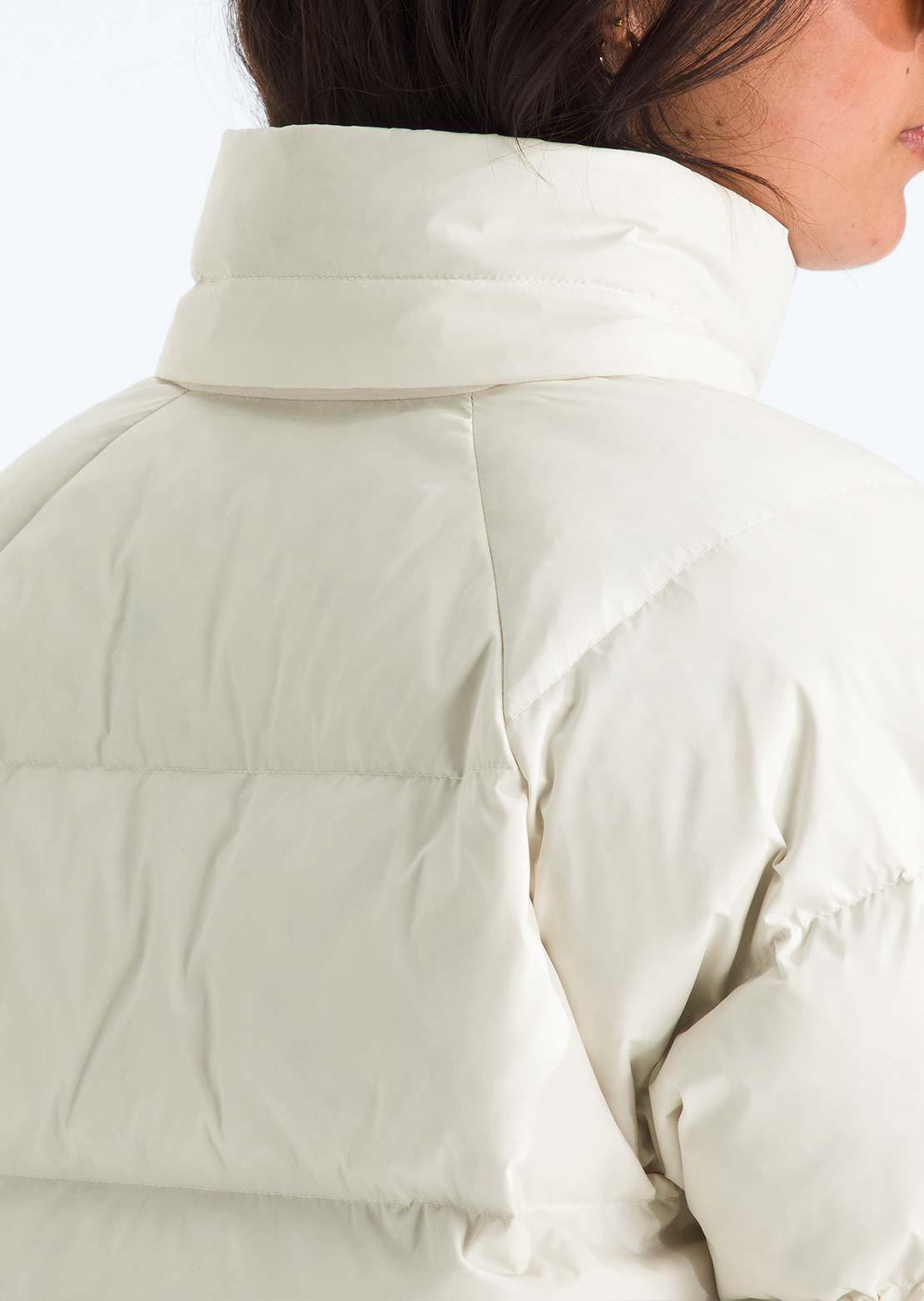 The North Face Women's Hydrenalite City Long Down Hooded Parka White Dune