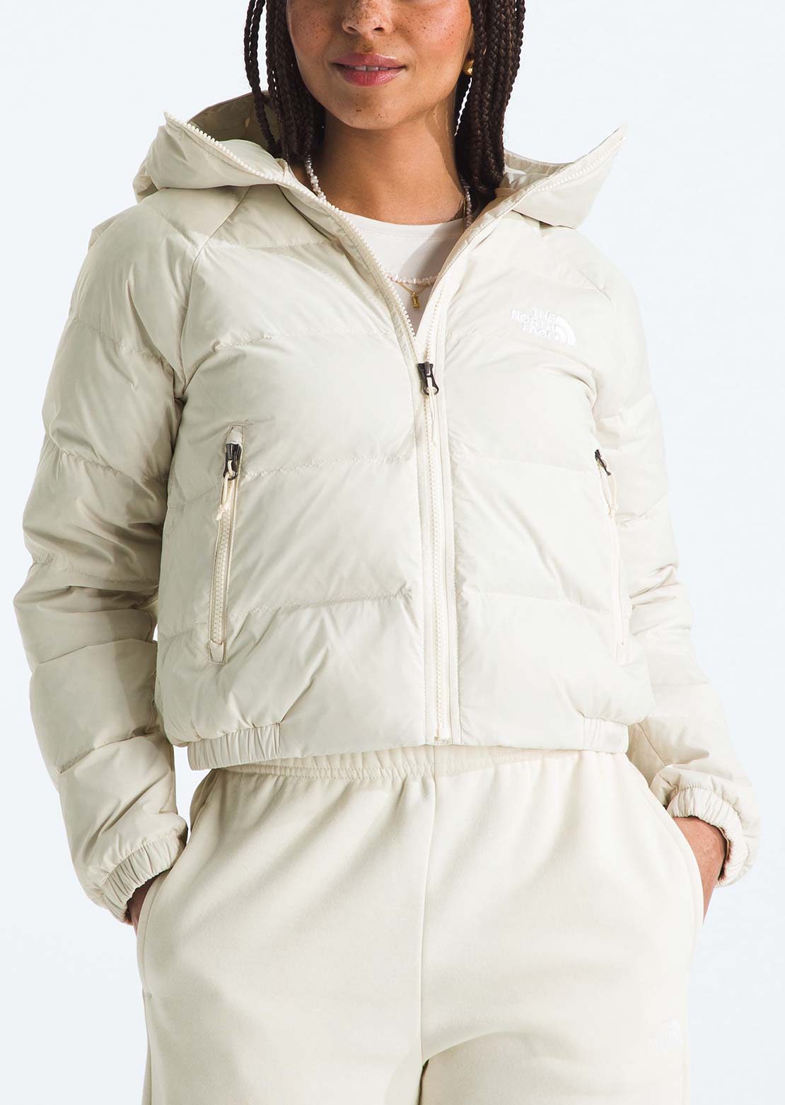 The North Face Women's Hydrenalite Down Hoodie White Dune