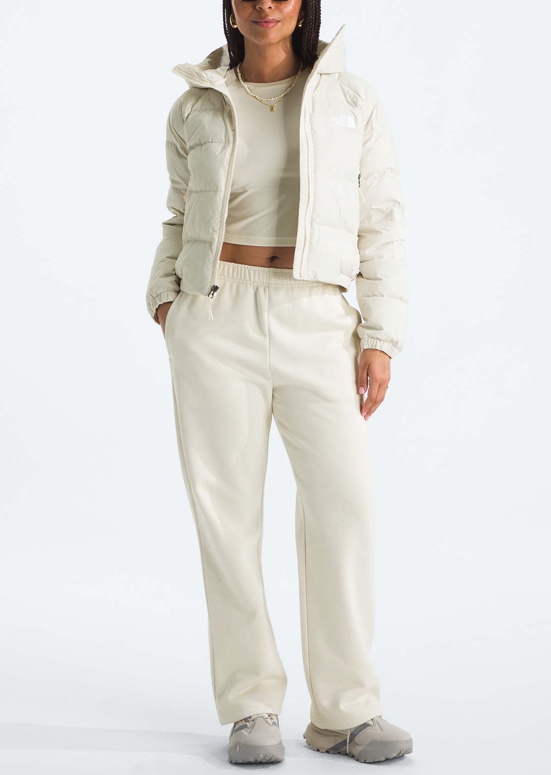 The North Face Women's Hydrenalite Down Hoodie White Dune