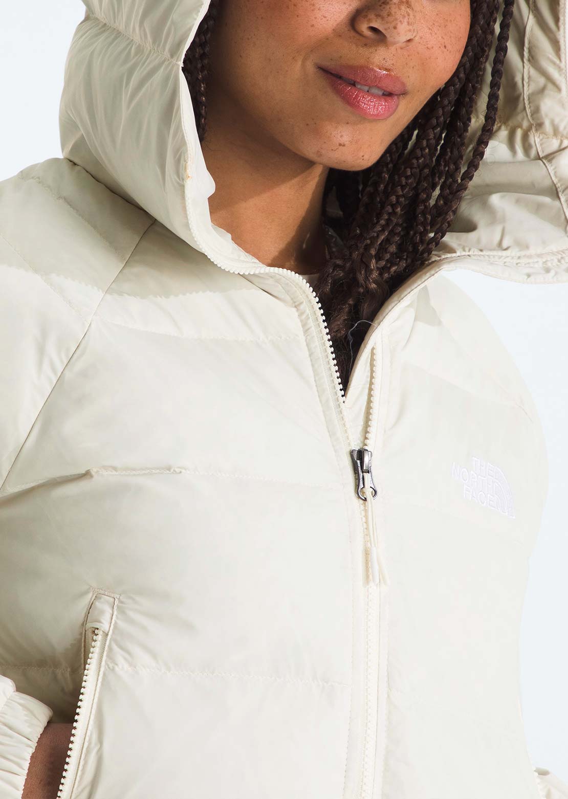 The North Face Women's Hydrenalite Down Hoodie White Dune