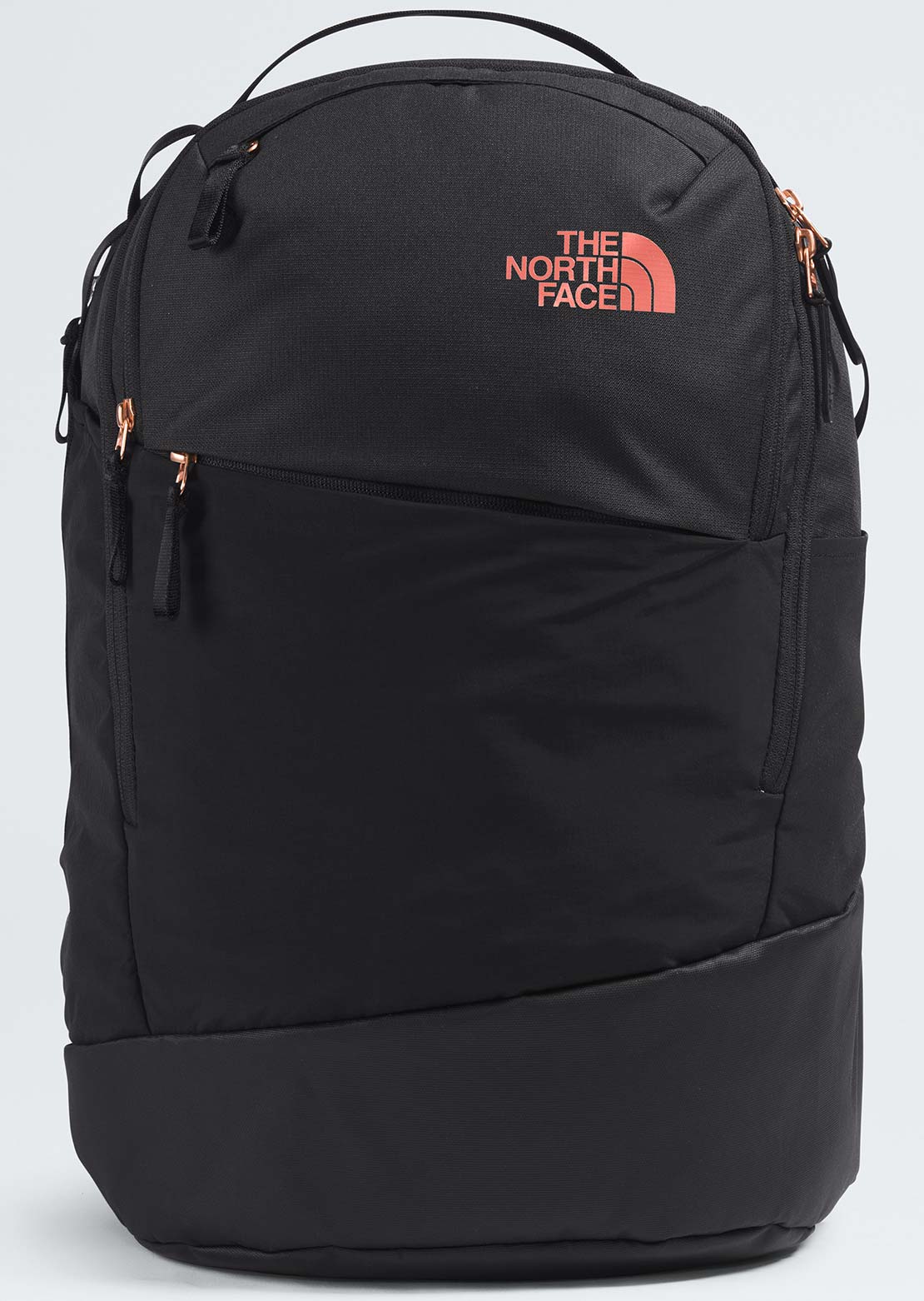 The North Face Women's Isabella Transit Backpack TNF Black/Light Heather/Burnt Coral Metallic