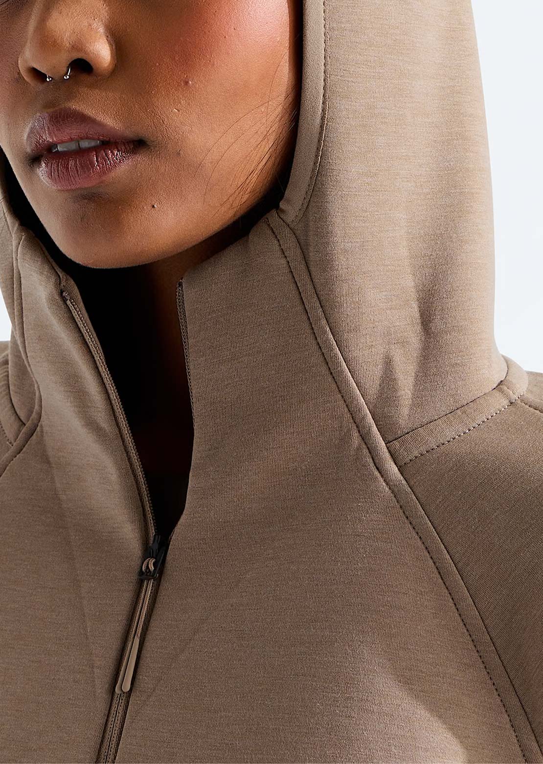 The North Face Women's Jaida 1/4 Zip Hood Garnet