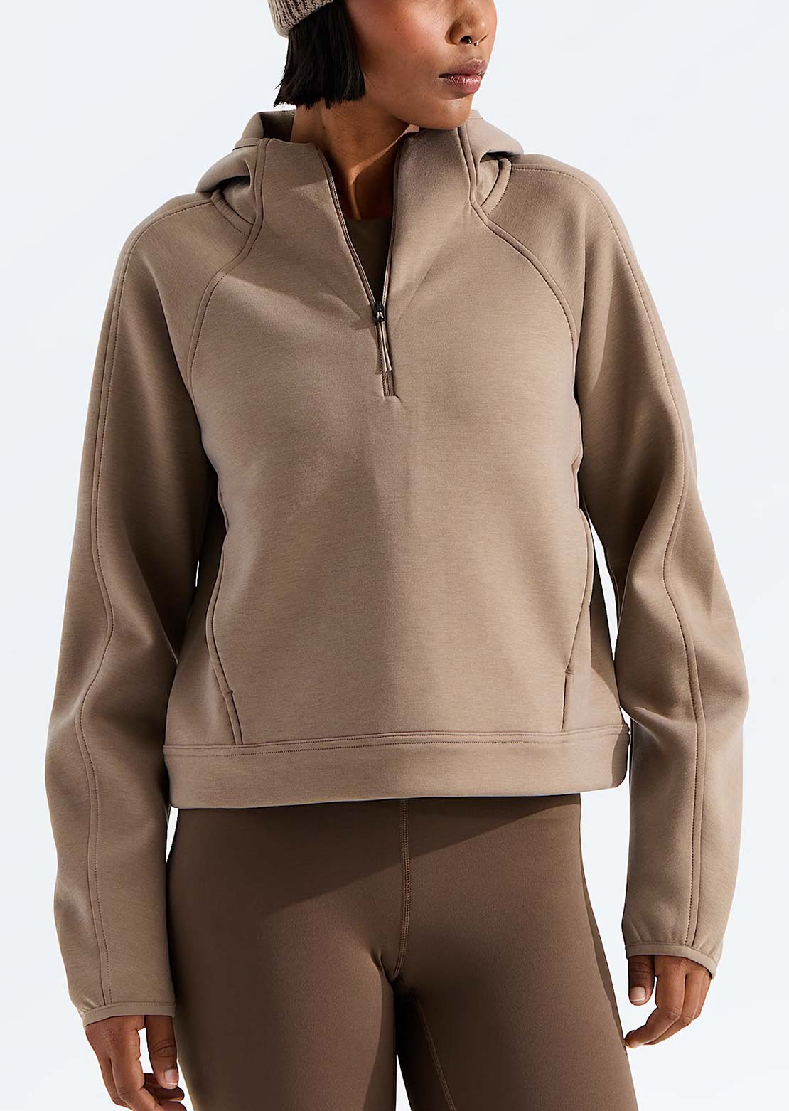 The North Face Women's Jaida 1/4 Zip Hood Garnet