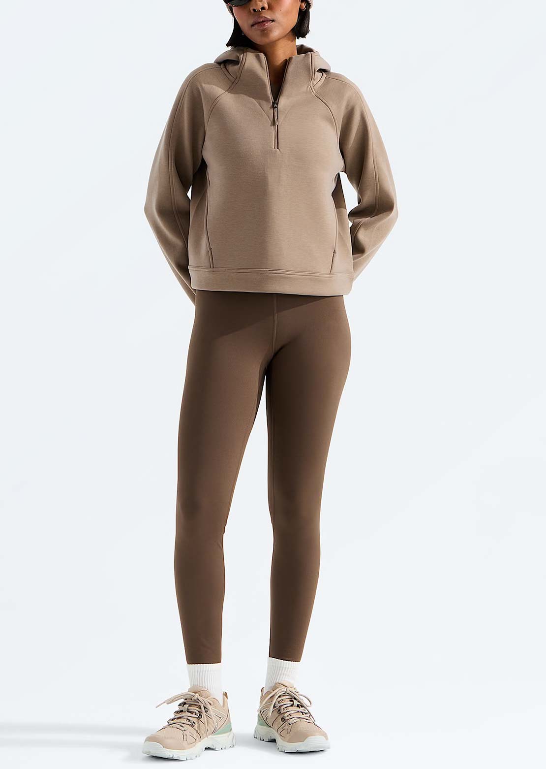 The North Face Women's Jaida 1/4 Zip Hood Garnet
