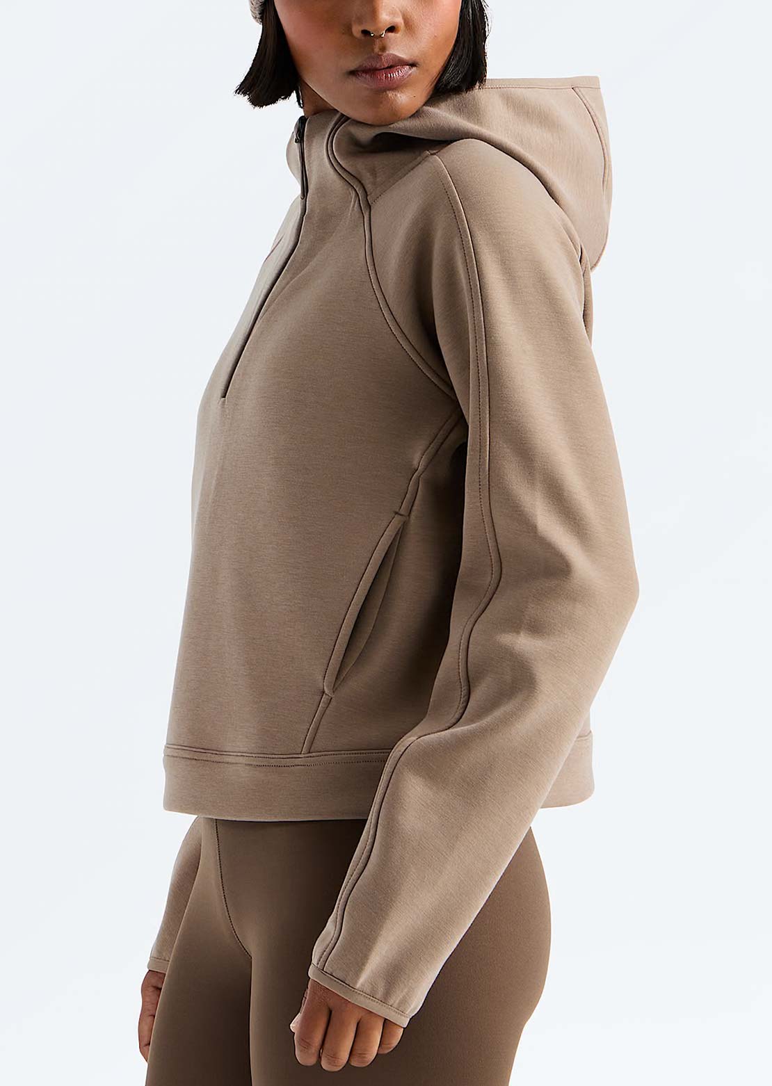 The North Face Women's Jaida 1/4 Zip Hood Garnet