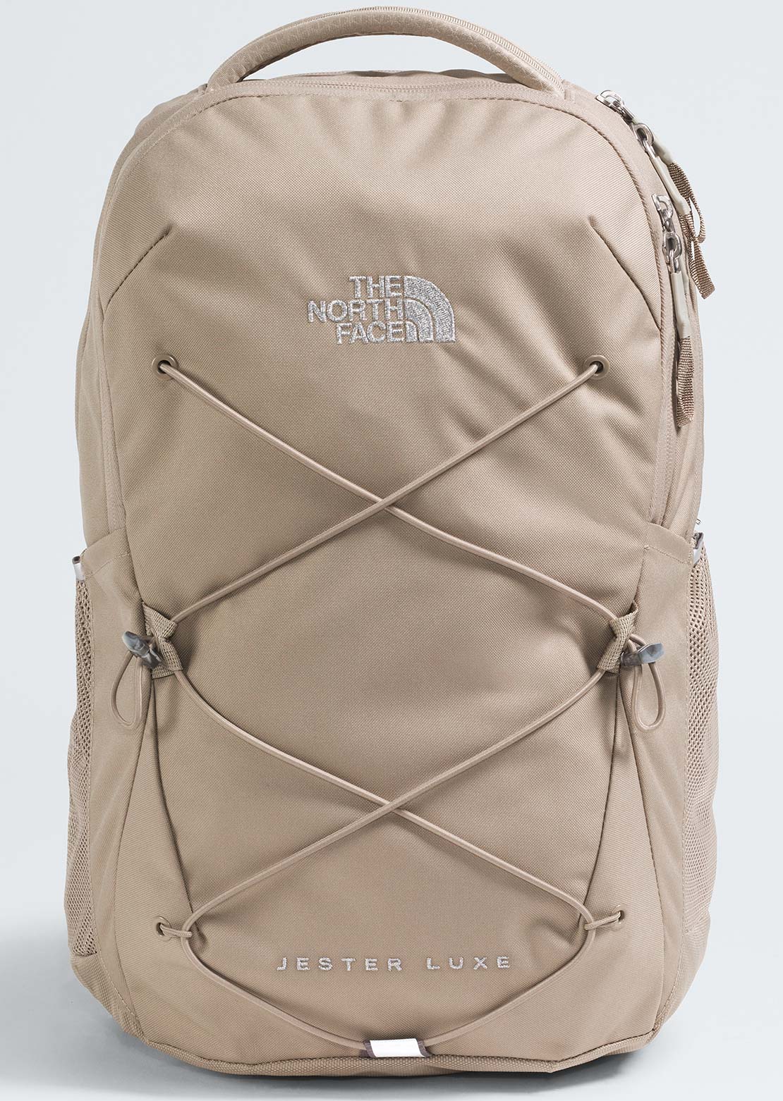 The North Face Women's Jester Luxe Backpack Mushroom Grey/Silver Metallic