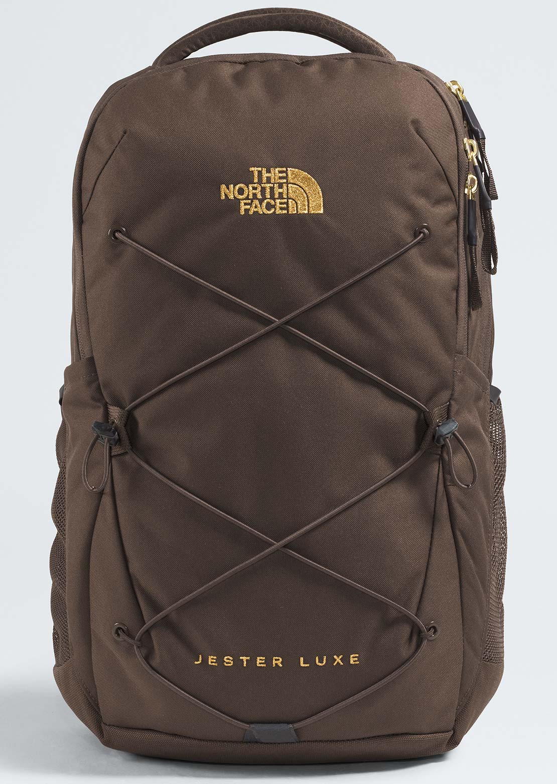The North Face Women's Jester Luxe Backpack Smokey Brown/Gold Metallic