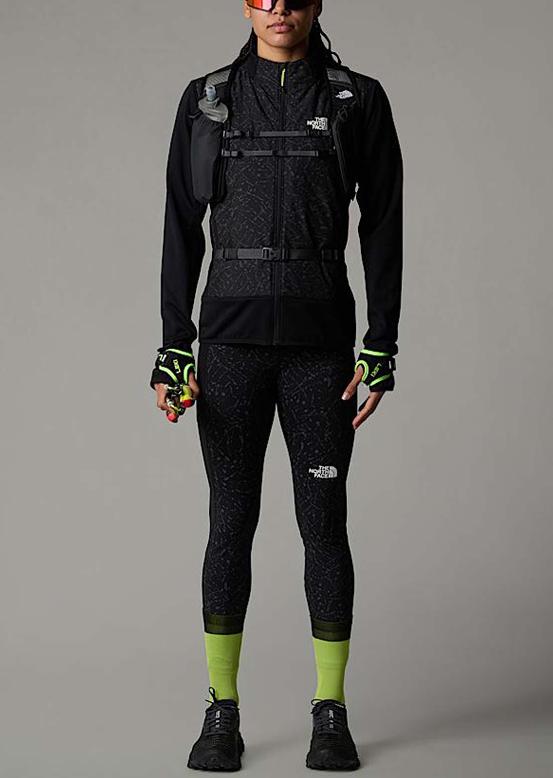 The North Face Women&#39;s Movmynt 7/8 Tights TNF Black/TNF Black Trail Reflective Print