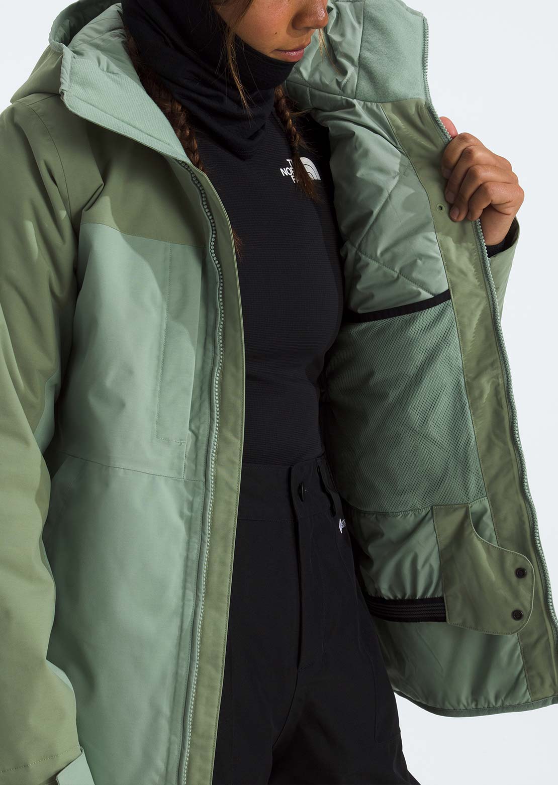 The North Face Women's Namak Insulated Jacket Bark Mist/Slate Moss