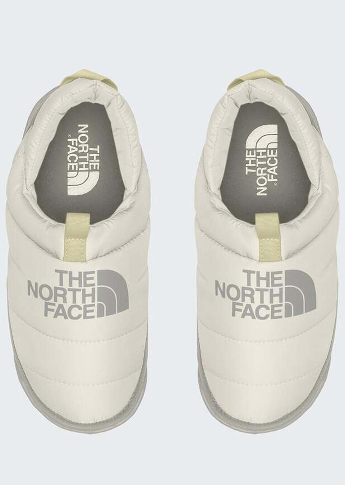 The North Face Women's Nuptse Mule Slippers White Dune/Soapstone