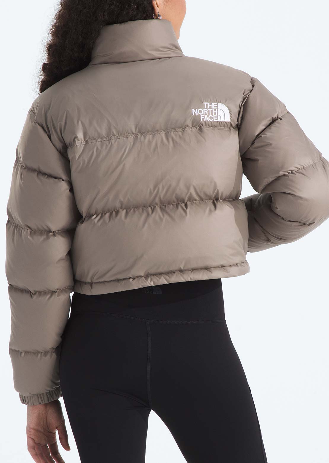 The North Face Women's Nuptse Short Jacket Mocha Brown
