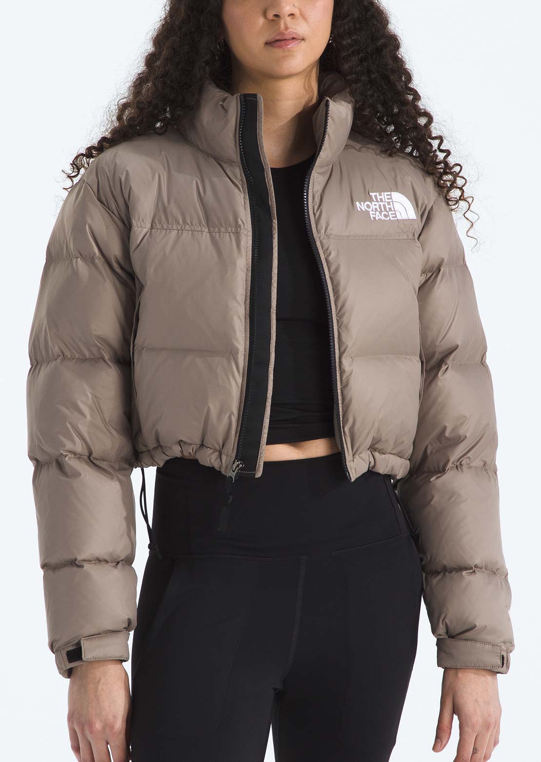 The North Face Women's Nuptse Short Jacket Mocha Brown