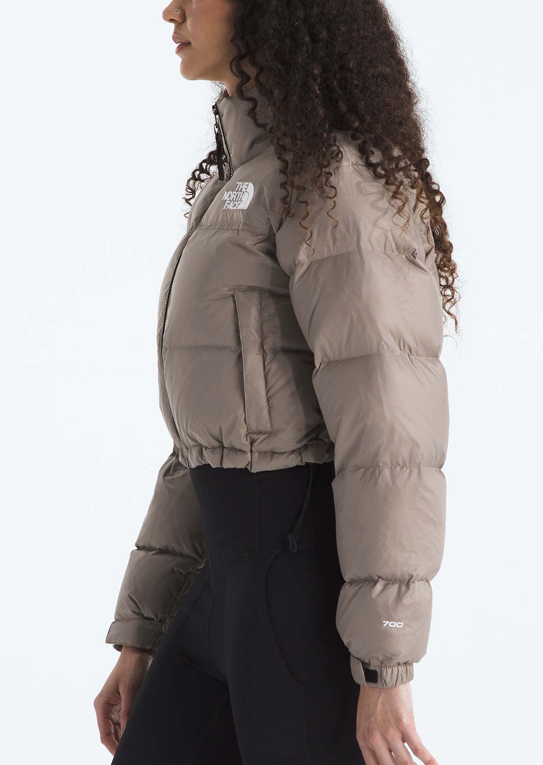 The North Face Women's Nuptse Short Jacket Mocha Brown