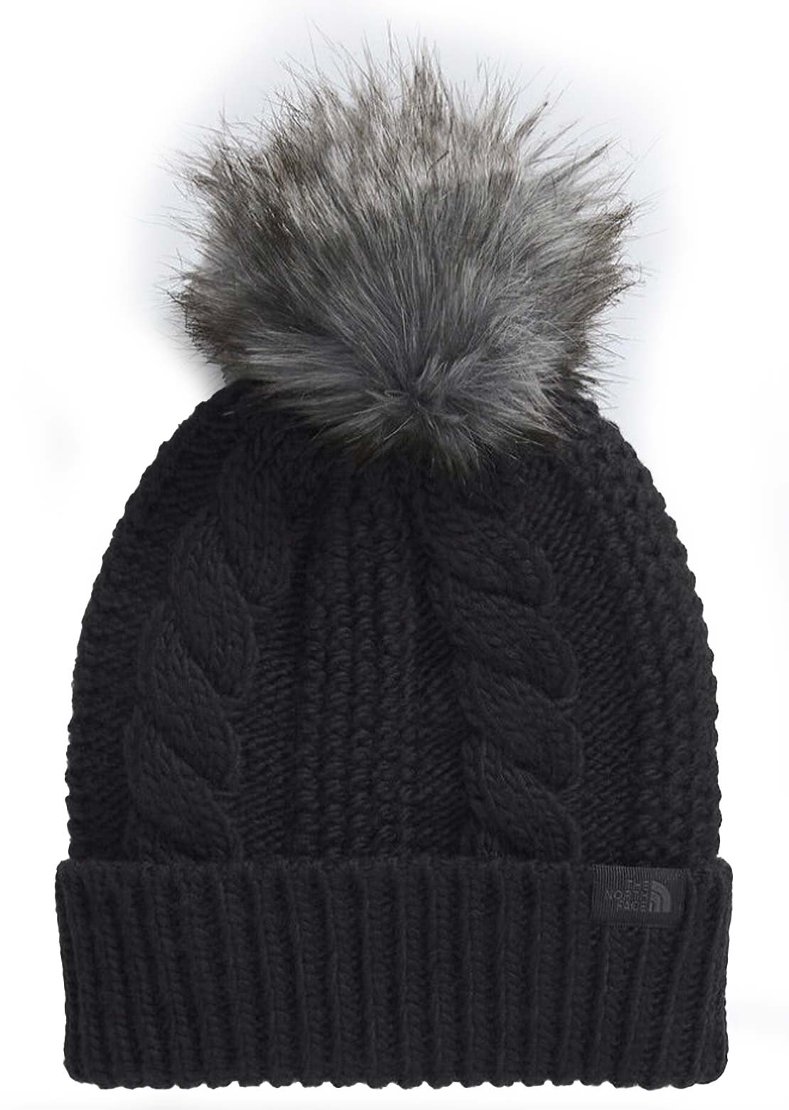 The North Face Women's Oh Mega Fur Pom Beanie TNF Black