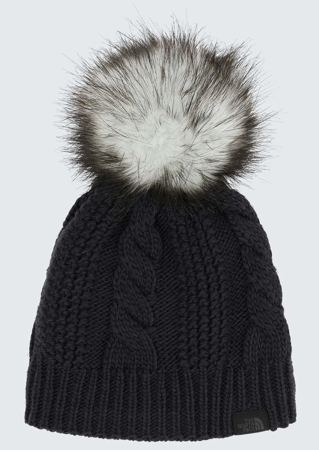 The North Face Women's Oh Mega Fur Pom Lined Beanie TNF Black