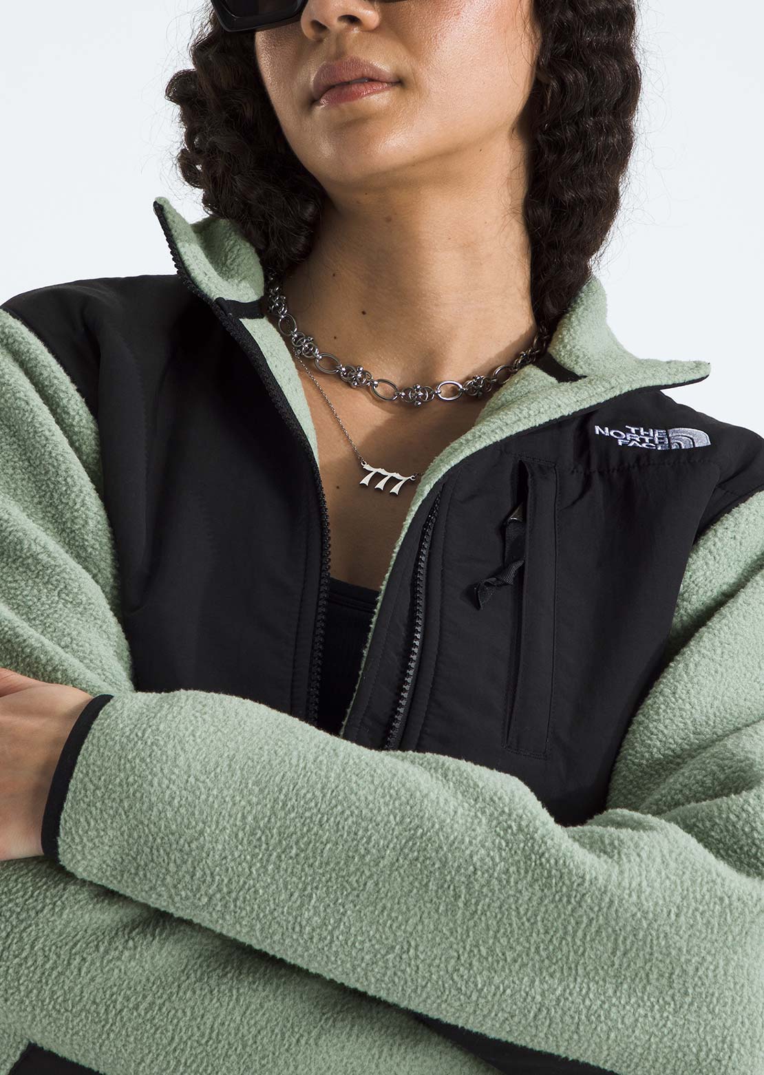 The North Face Women's Retro Denali Jacket Slate Moss/TNF Black