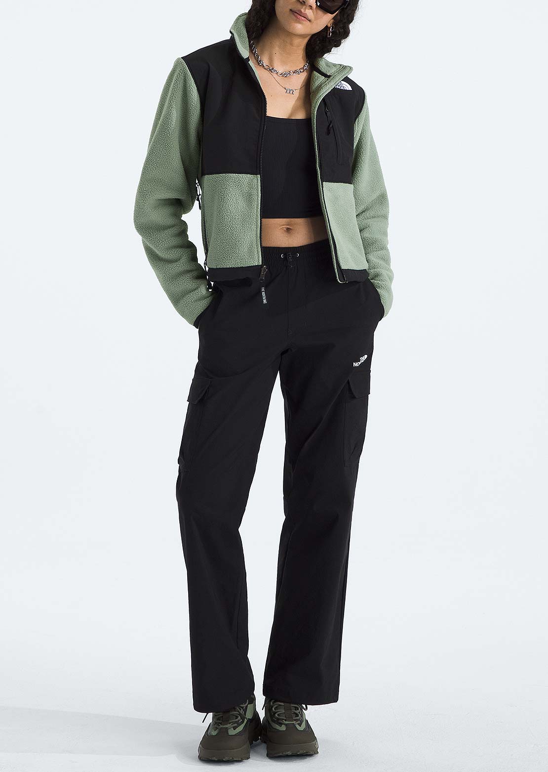 The North Face Women's Retro Denali Jacket Slate Moss/TNF Black