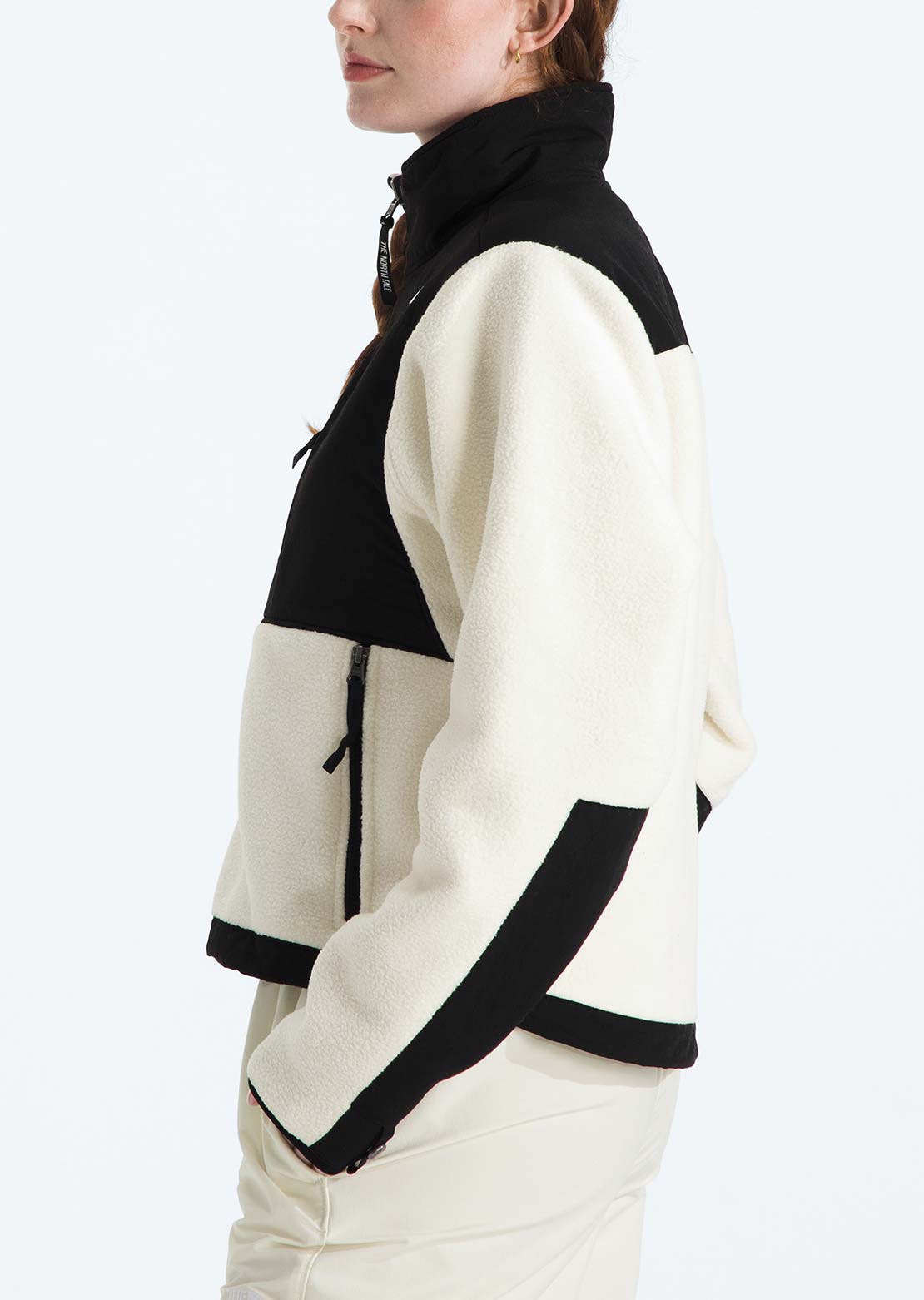 The North Face Women's Retro Denali Jacket White Dune/TNF Black