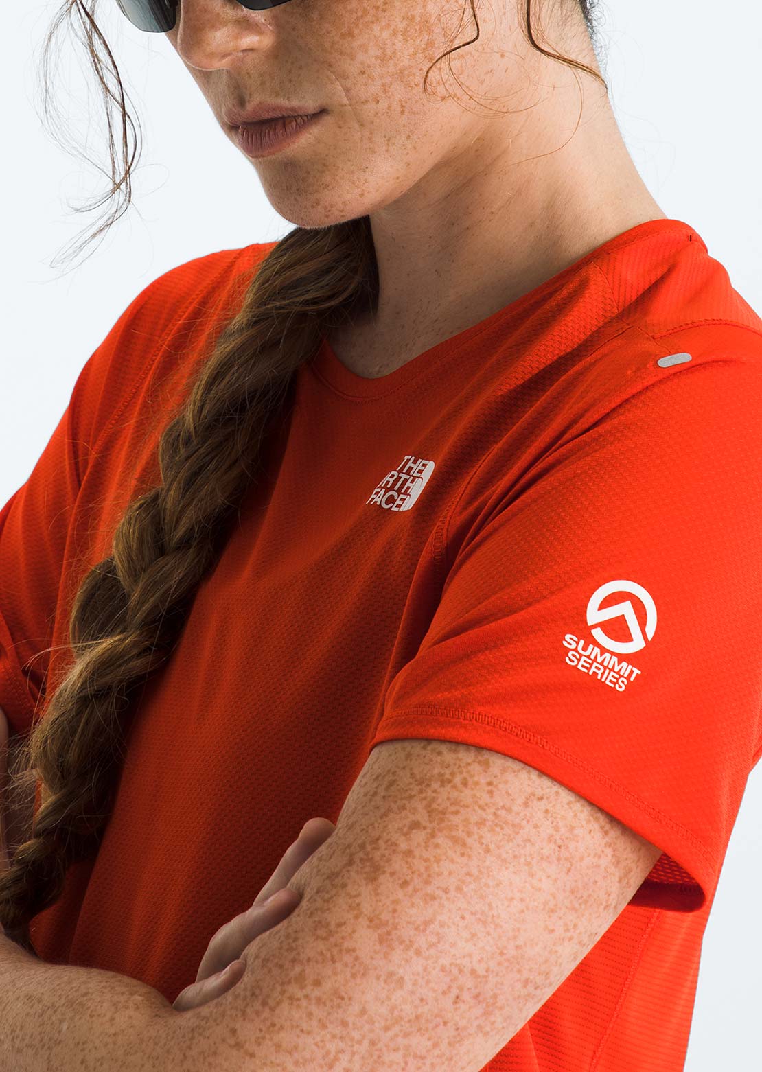 The North Face Women's Summit High Trail T-Shirt Lava Red