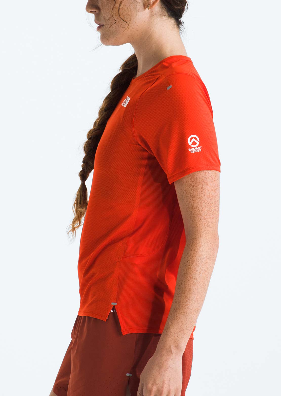 The North Face Women's Summit High Trail T-Shirt Lava Red