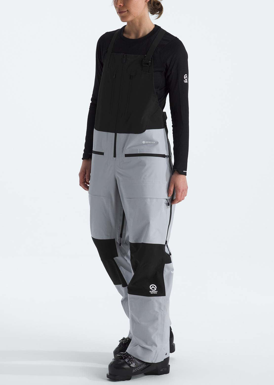 The North Face Women's Summit Verbier GTX Bib Pants Blue Flax/TNF Black