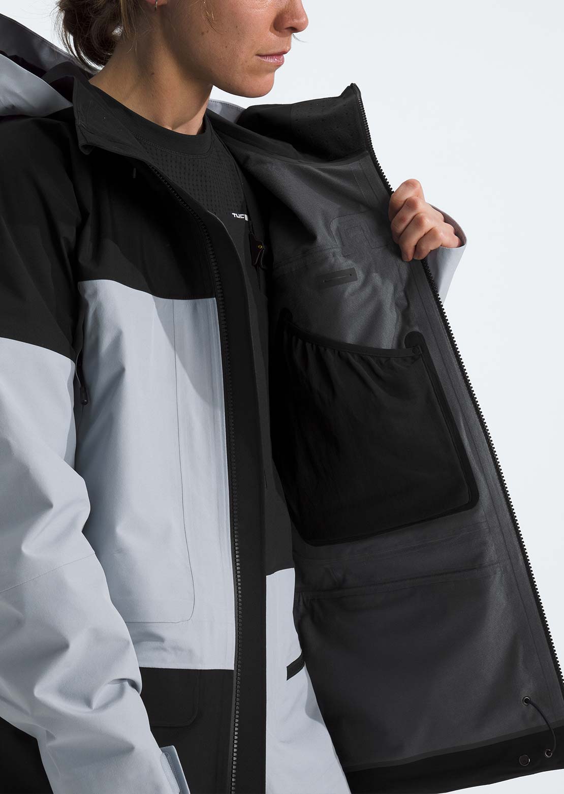 The North Face Women's Summit Verbier GTX Jacket TNF Black/Blue Flax