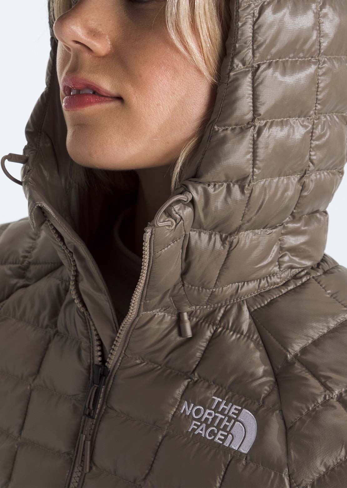 The North Face Women's ThermoBall Hooded Parka Mocha Brown