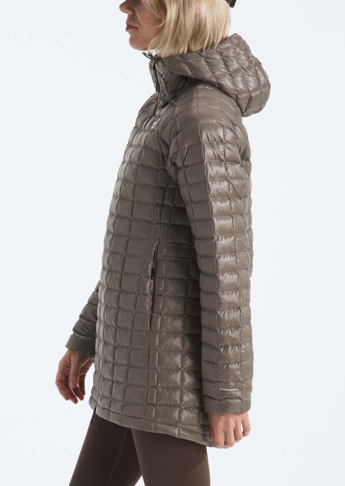 The North Face Women's ThermoBall Hooded Parka Mocha Brown