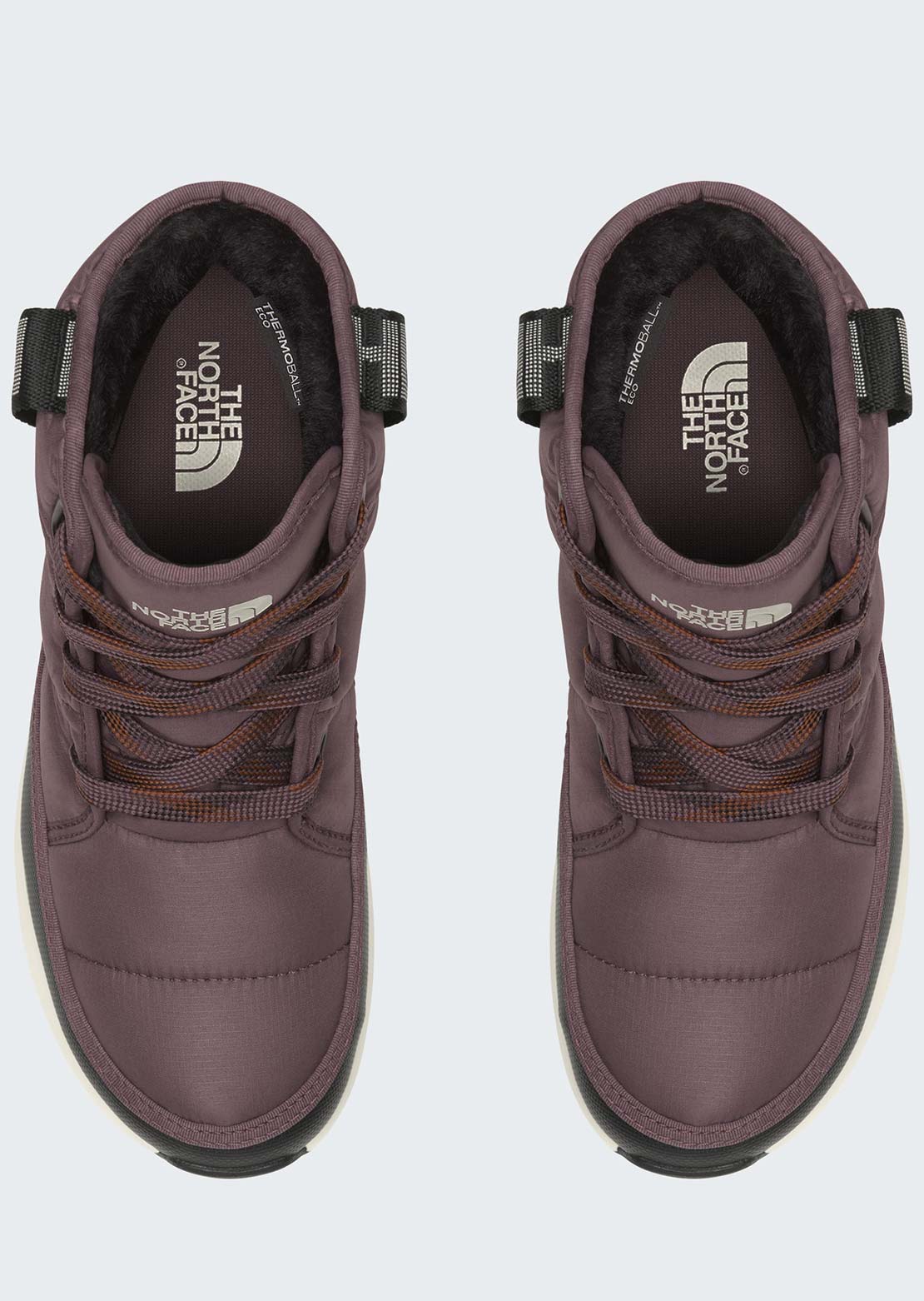 The North Face Women's ThermoBall Lace Up Luxe Waterproof Boots Tawny Quartz/Burnt Umber