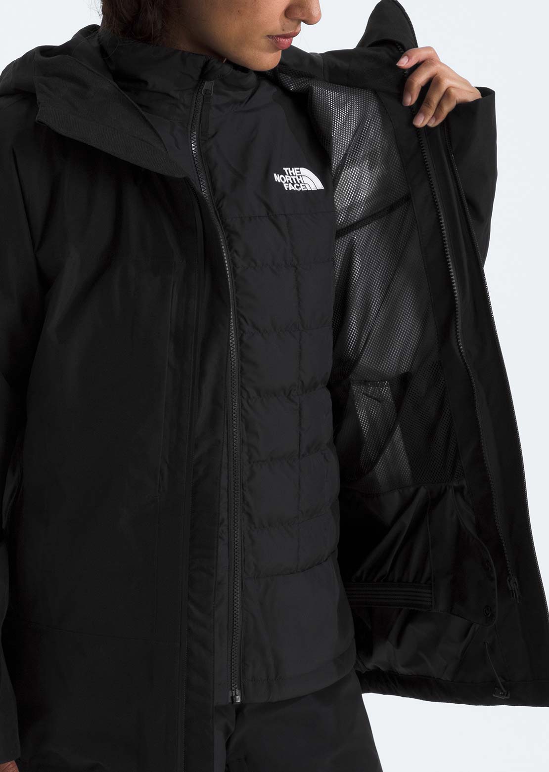 The North Face Women's ThermoBall Snow Triclimate Jacket TNF Black