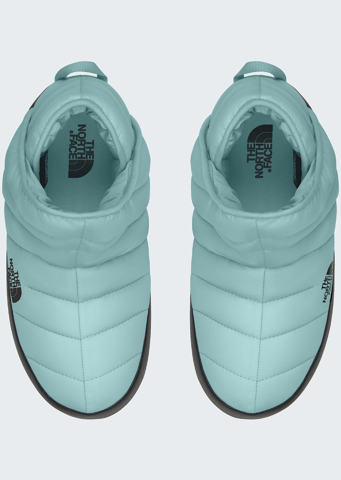 The North Face Women's ThermoBall Traction Bootie Slippers Glacier/TNF Black