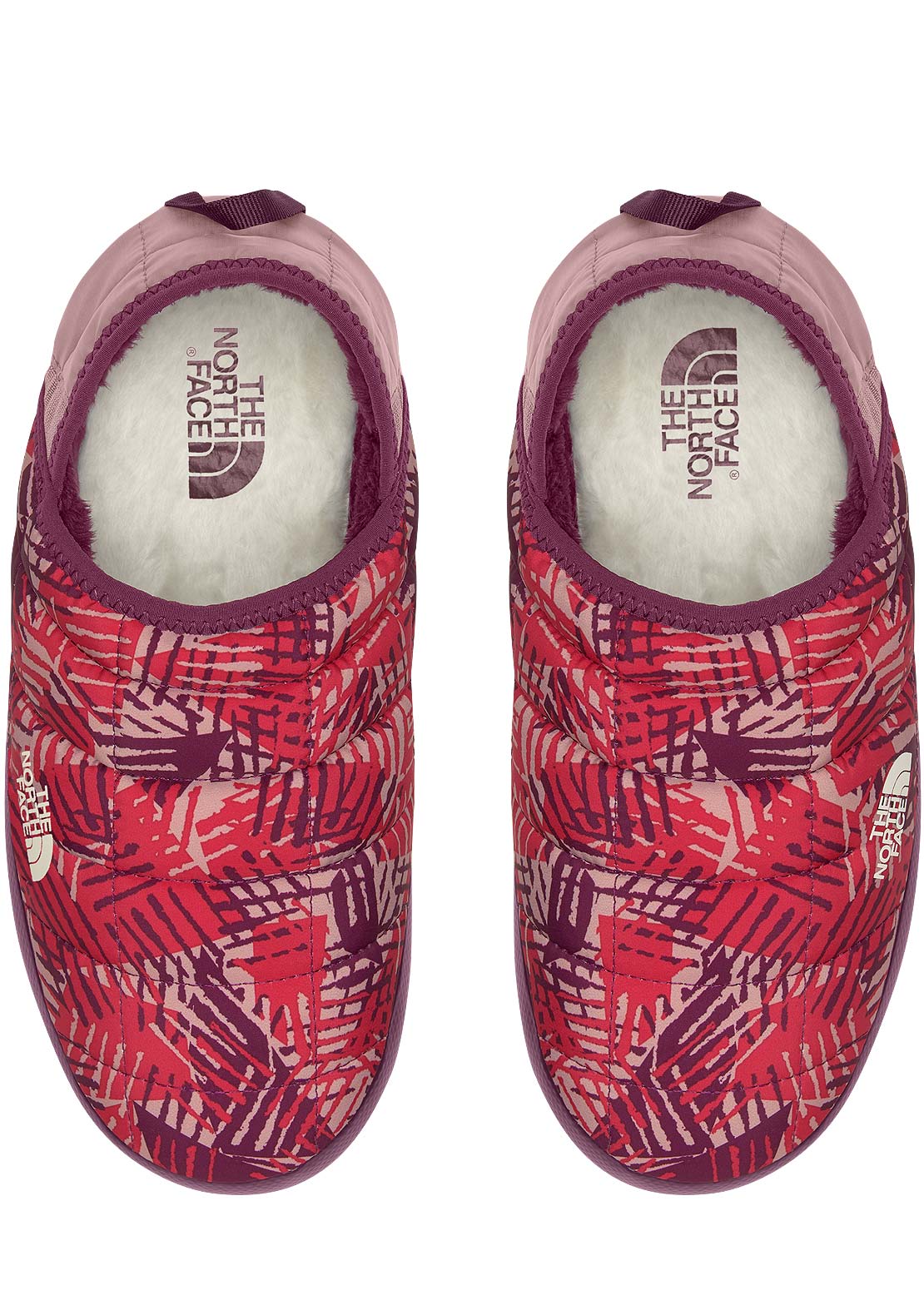 The North Face Women&#39;s ThermoBall Traction Mule V Slippers Boysenberry Cross Hatch Camo Print/Boysenberry