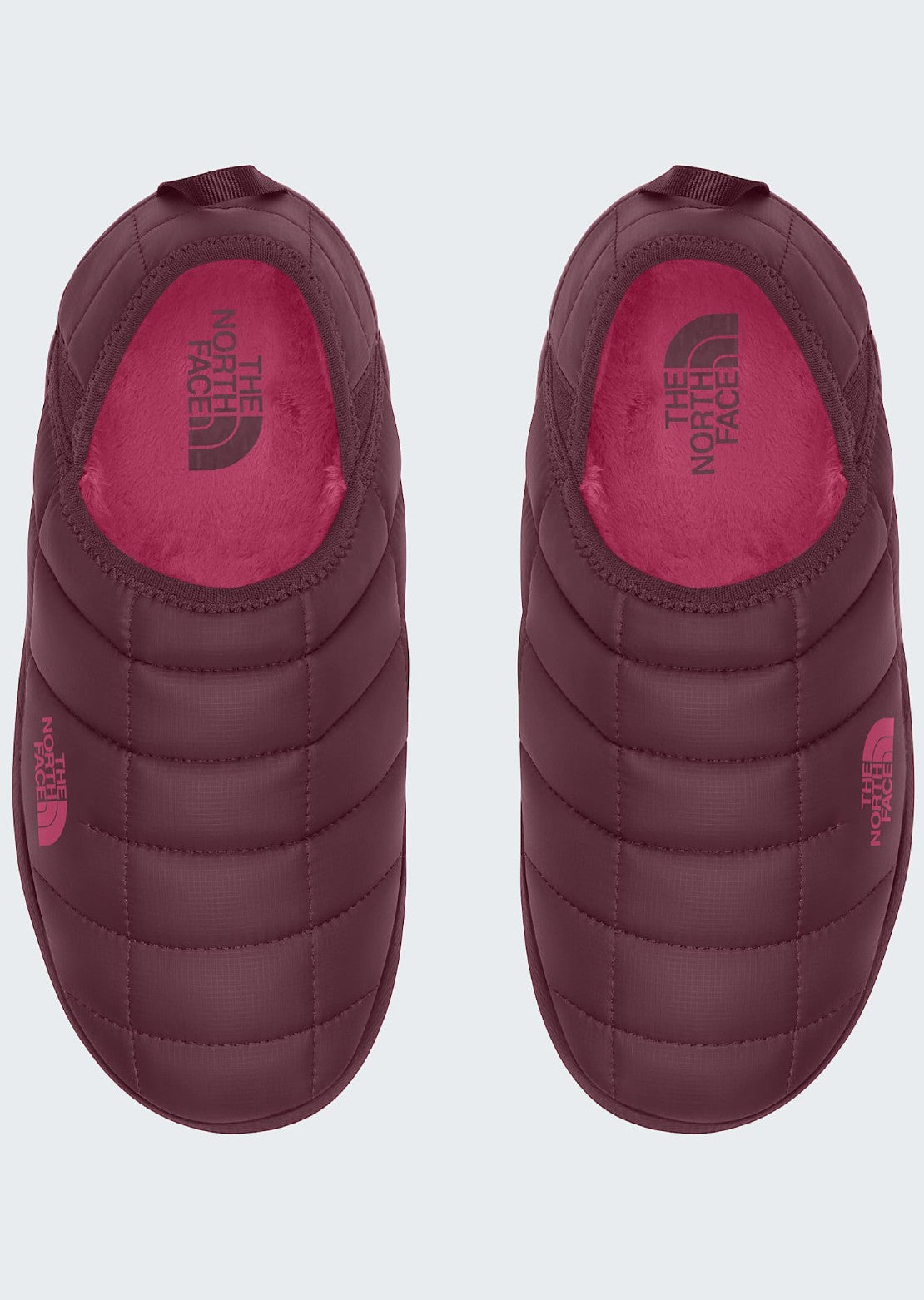 The North Face Women's ThermoBall Traction Mule V Slippers Burgundy Crush/Lali Guran