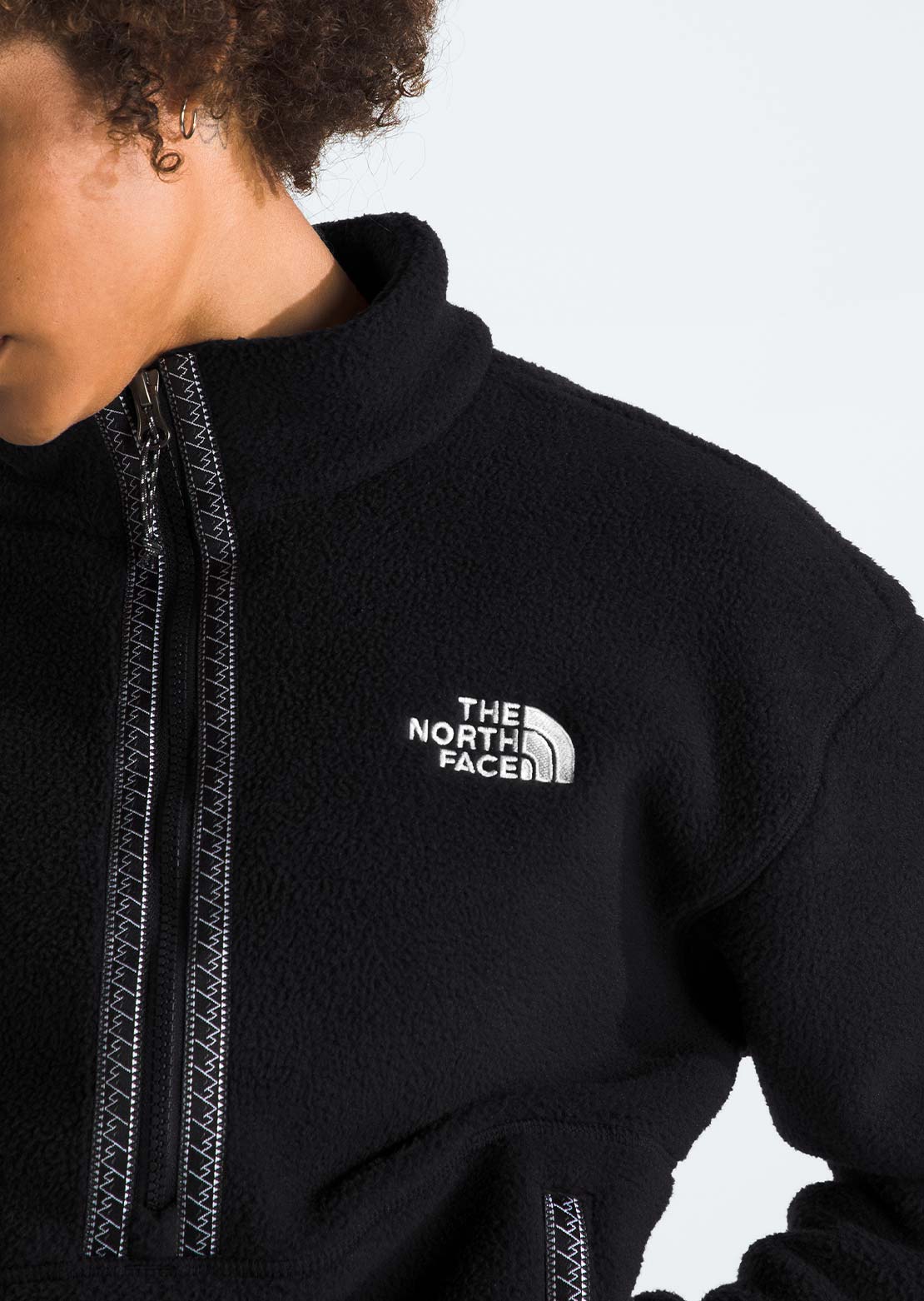 The North Face Women's TNF Fleeski 1/4 Zip Pullover TNF Black/TNF Black
