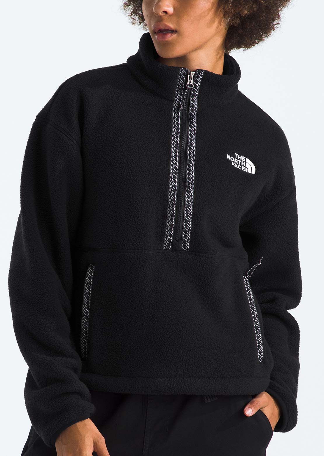 The North Face Women's TNF Fleeski 1/4 Zip Pullover TNF Black/TNF Black