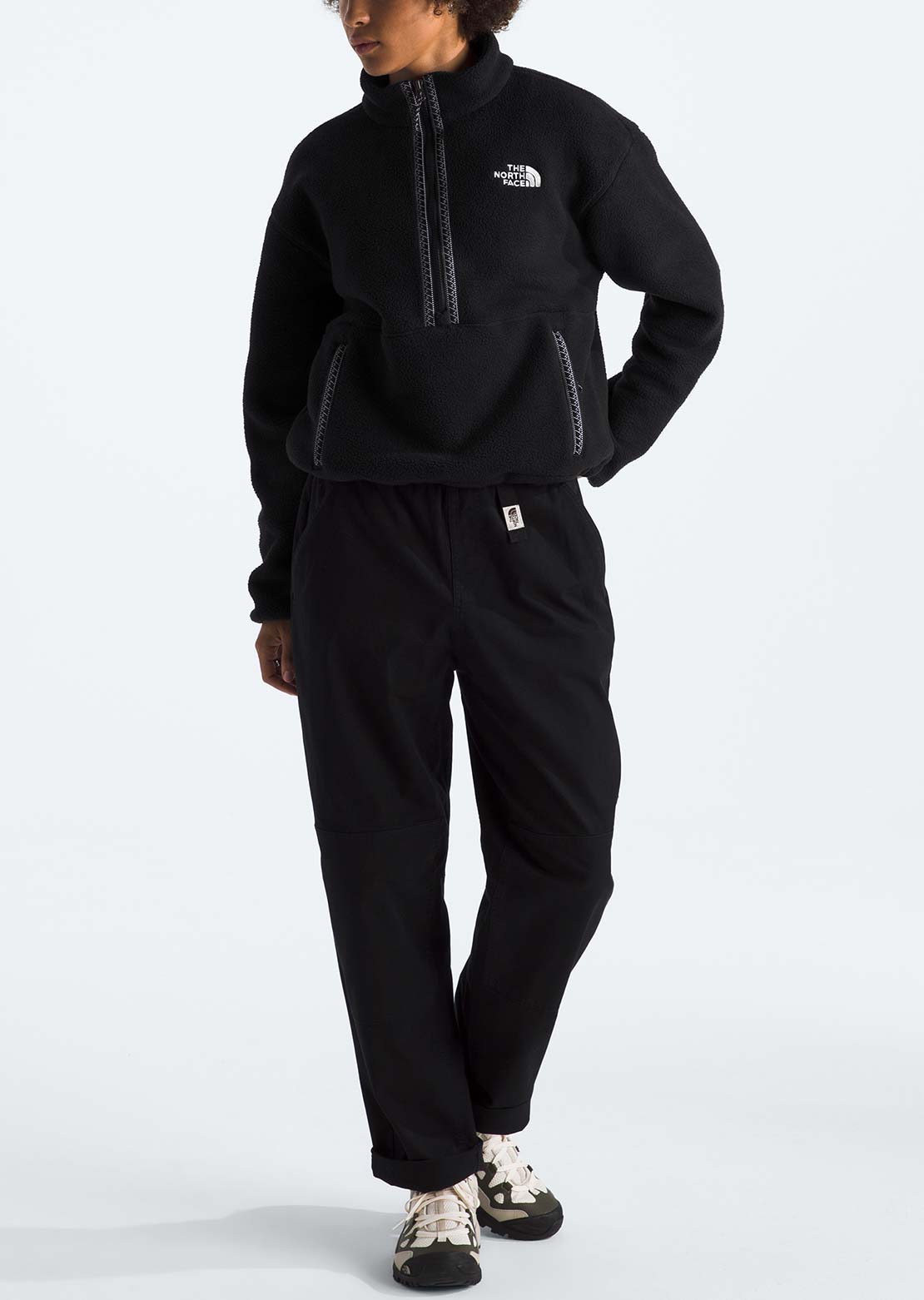 The North Face Women's TNF Fleeski 1/4 Zip Pullover TNF Black/TNF Black