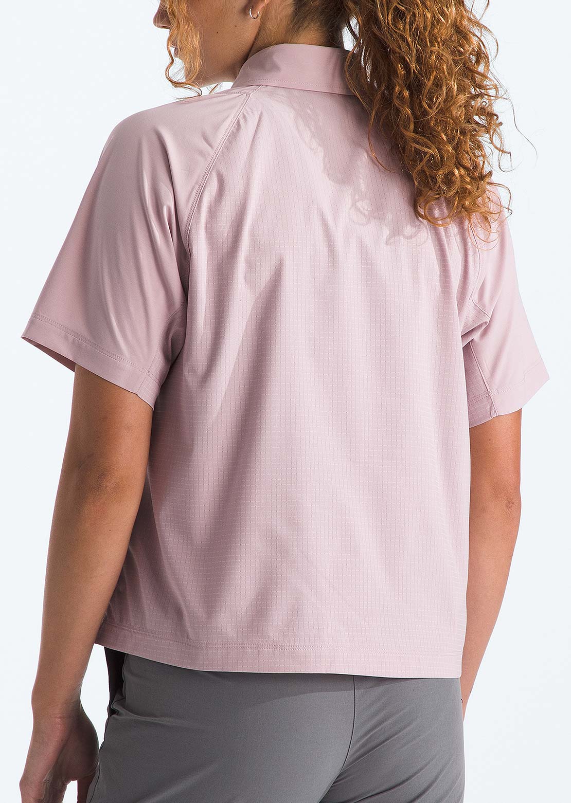 The North Face Women's Trail LIGHTRANGE Button Up Shirt Metal Pink