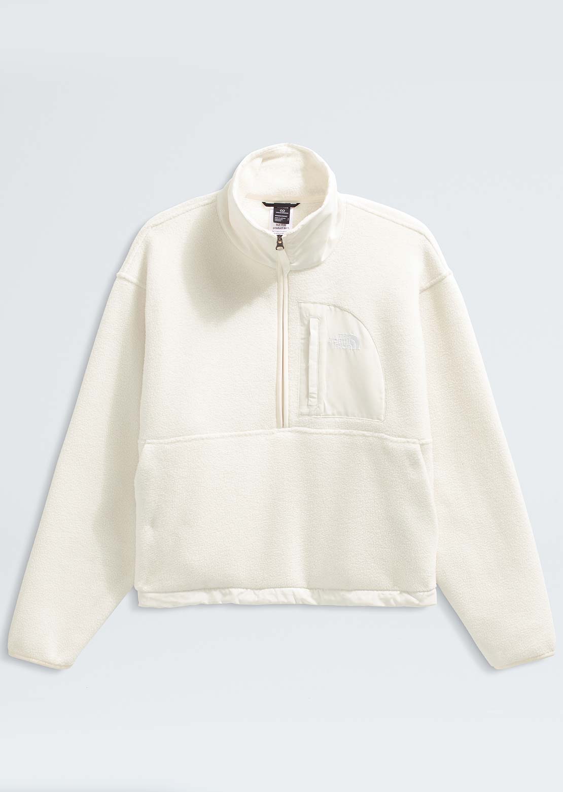 The North Face Women's Yumiori Off Peak 1/2 Zip Jacket White Dune