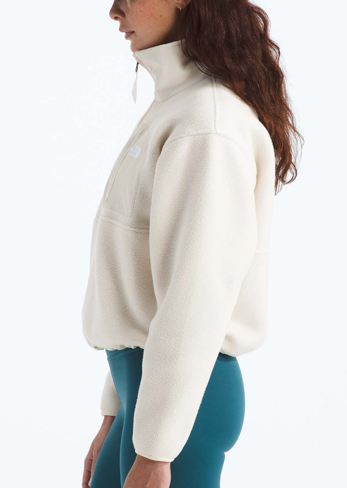 The North Face Women's Yumiori Off Peak 1/2 Zip Jacket White Dune