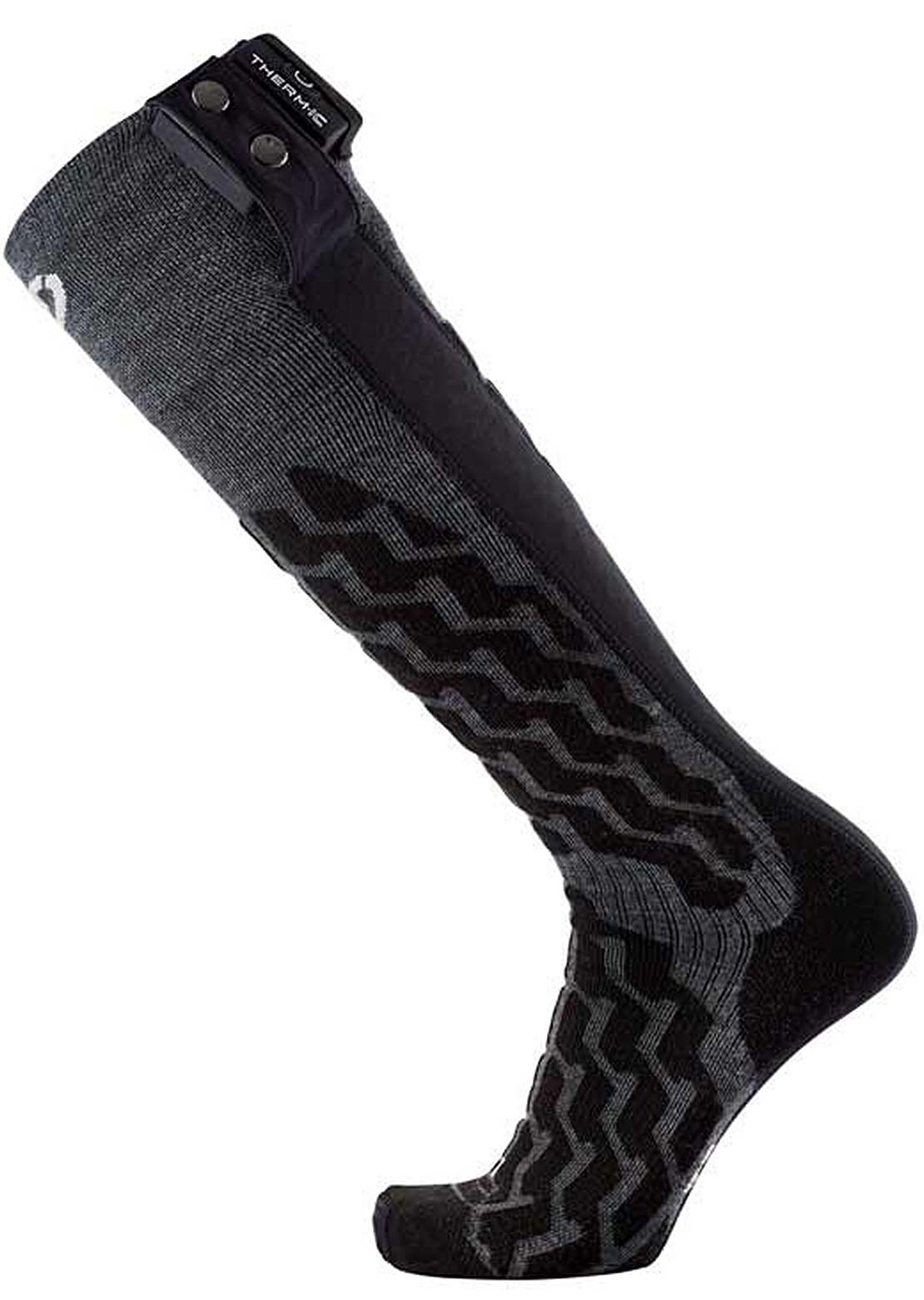 Therm-Ic Unisex Powersock Heat Fusion Uni Socks Black/Grey