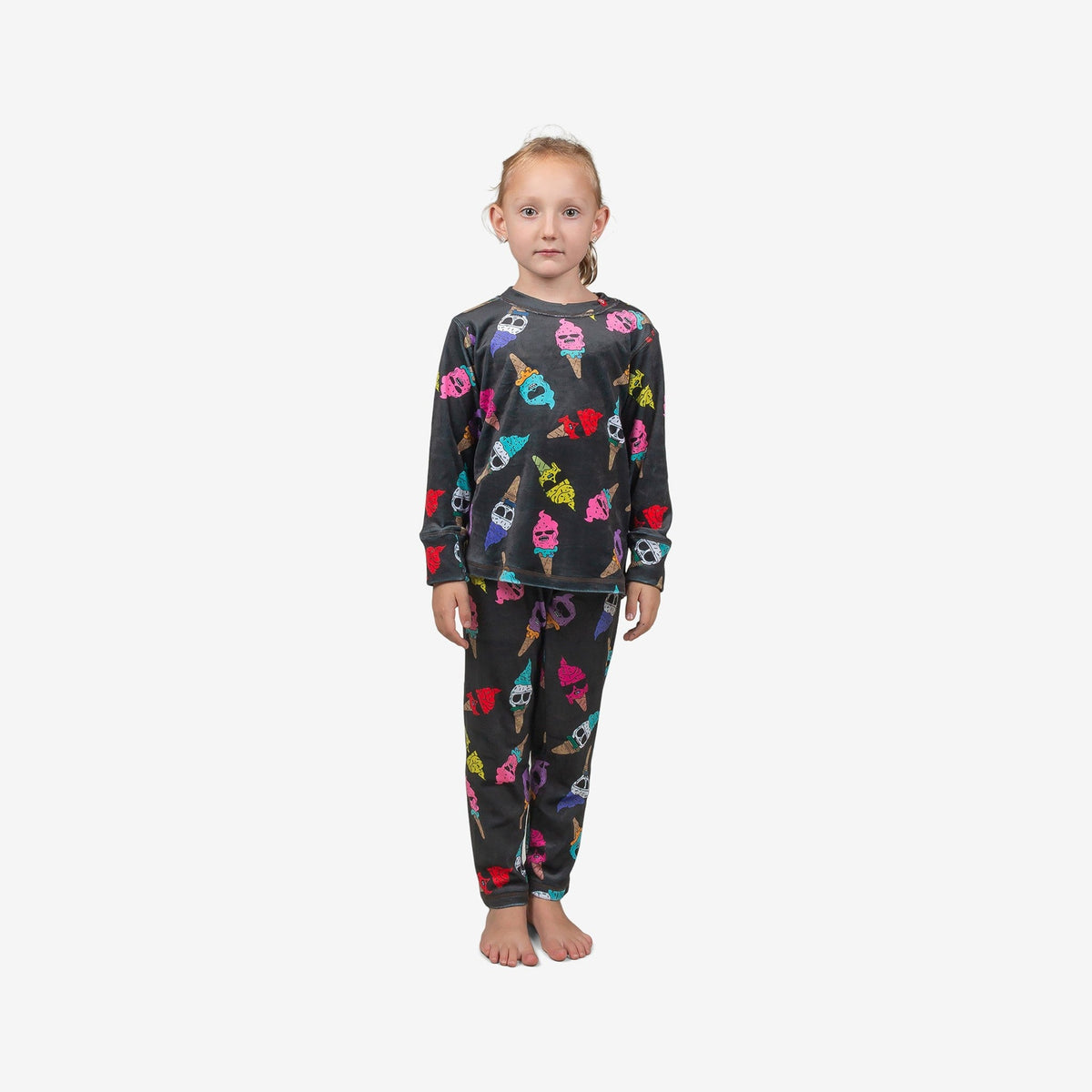 Airhole Thermal Set Kids Milk Fleece