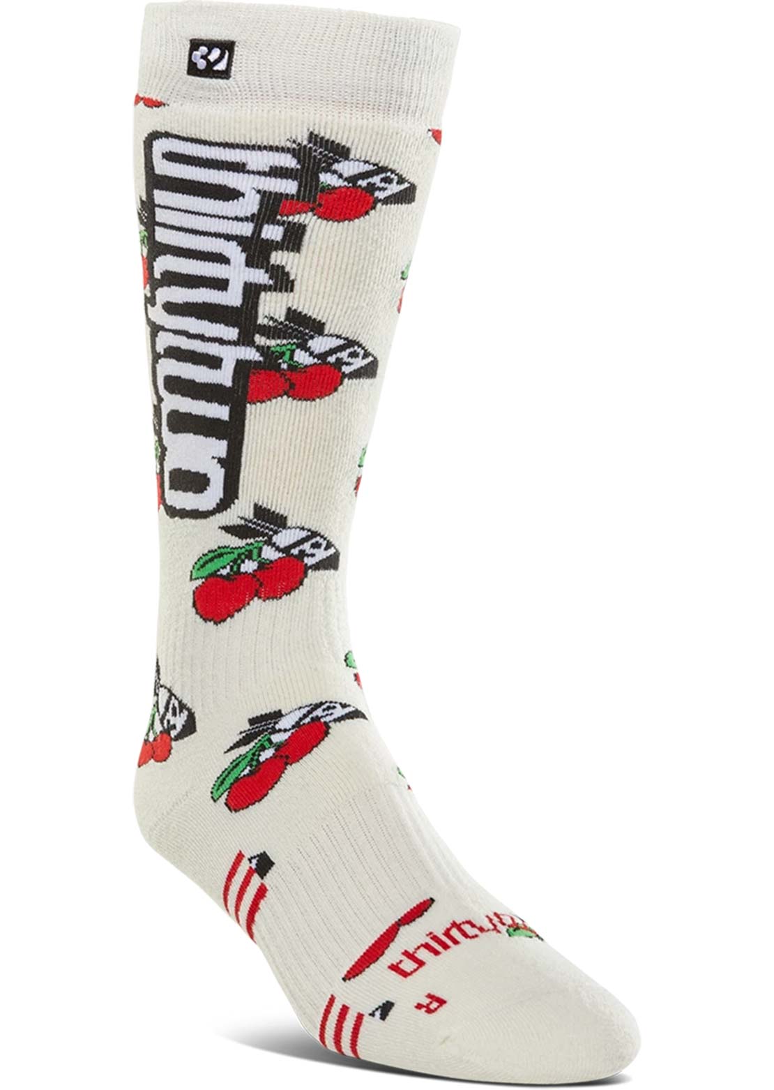 Thirtytwo Women's Merino Socks White/Red