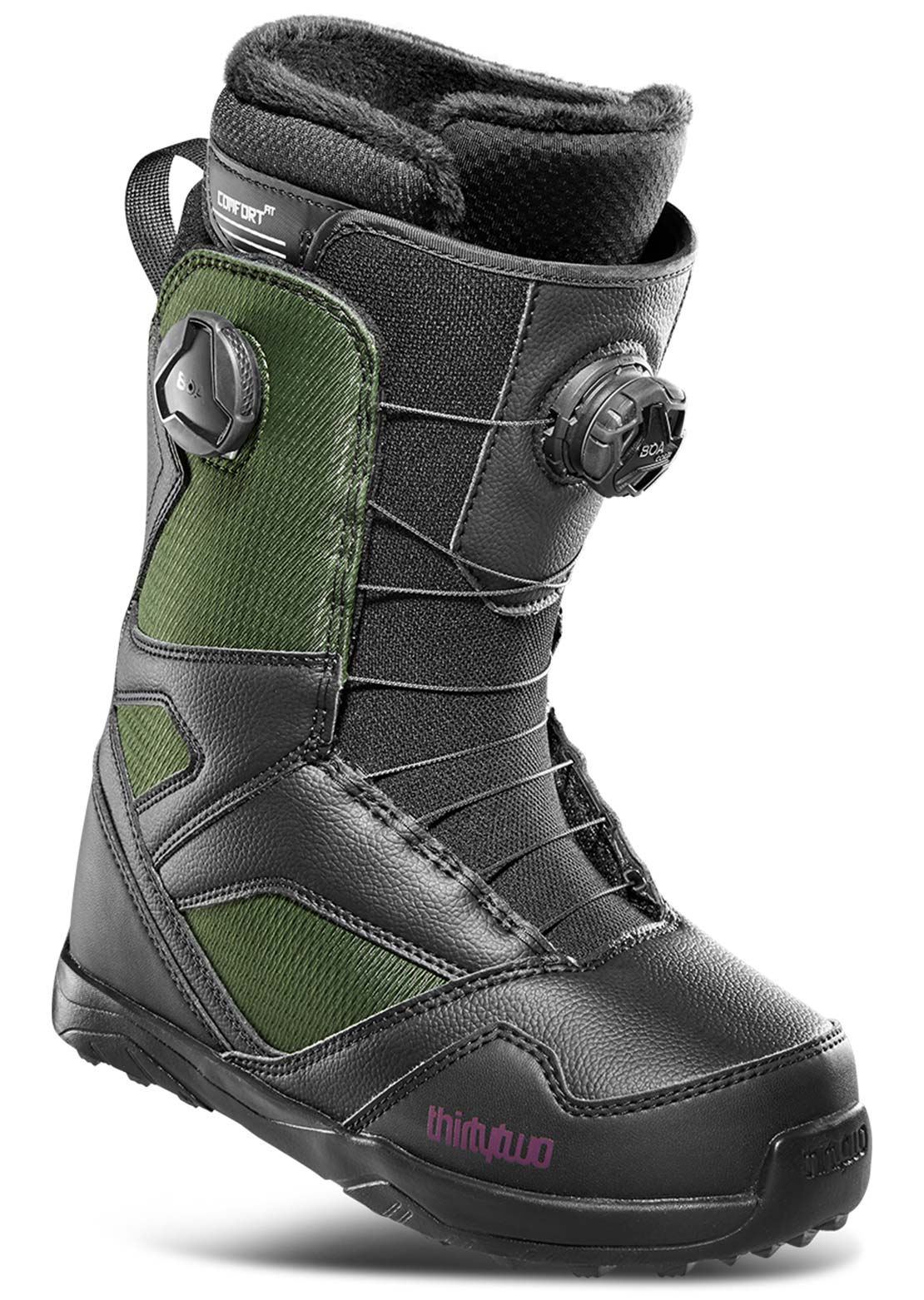 Thirtytwo Women&#39;s STW Double BOA Snowboard Boots Black/Green