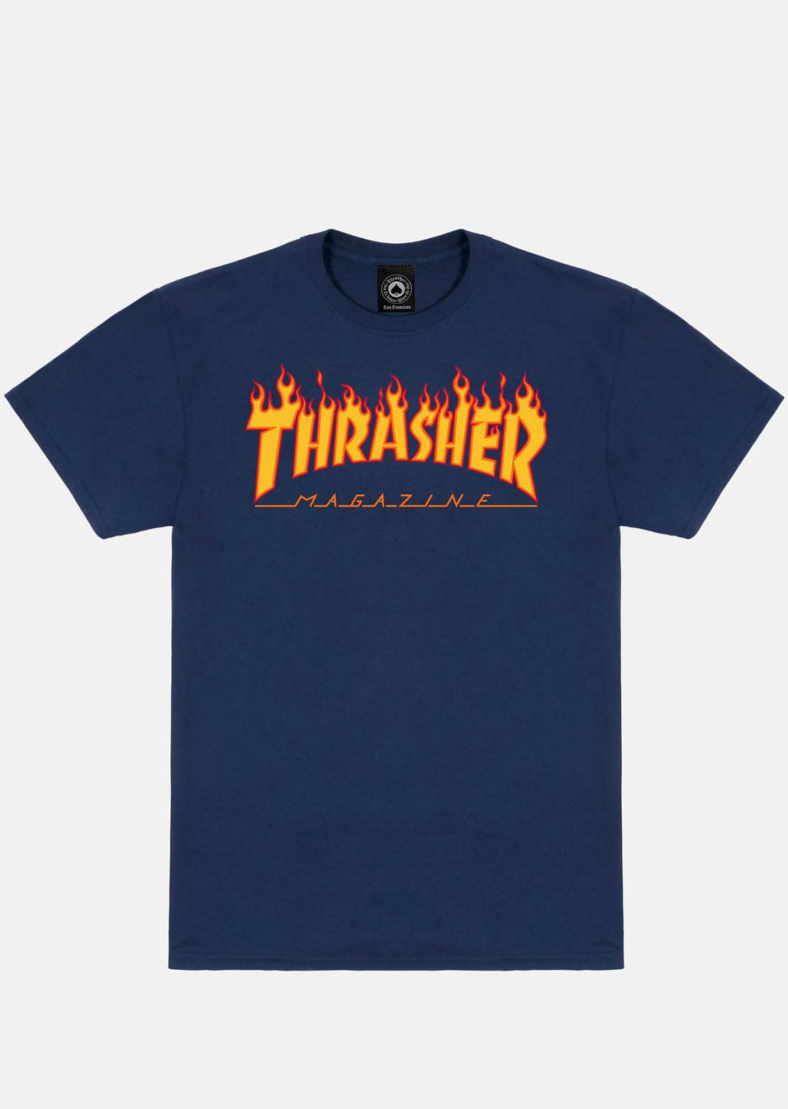 Thrasher Men's Flame Logo T-Shirt Navy