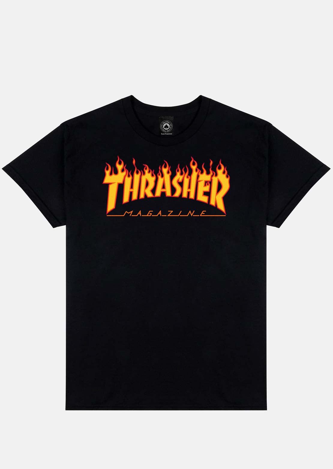 Thrasher Men's Flame Logo T-Shirt Black